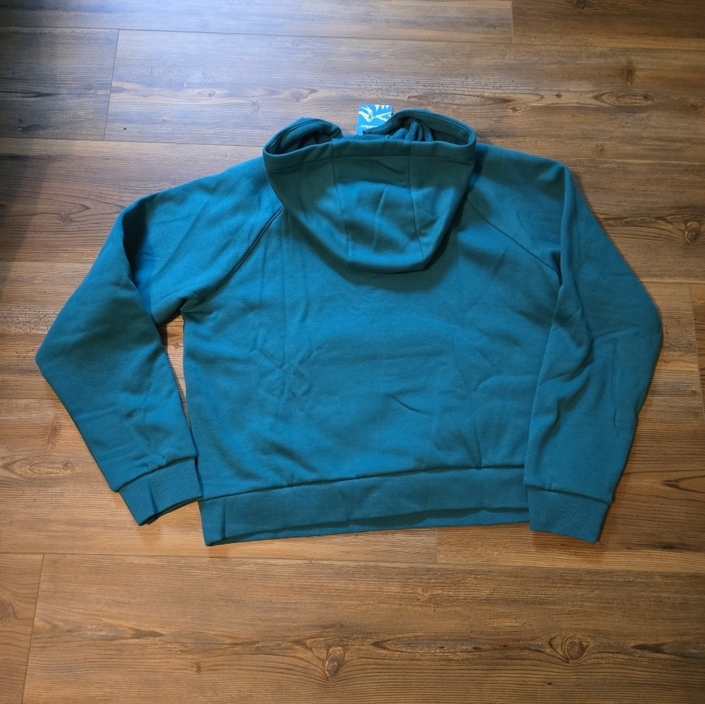 Women's Magcomsen Teal Half-Zip Hoodie NWT - Picture 3 of 4